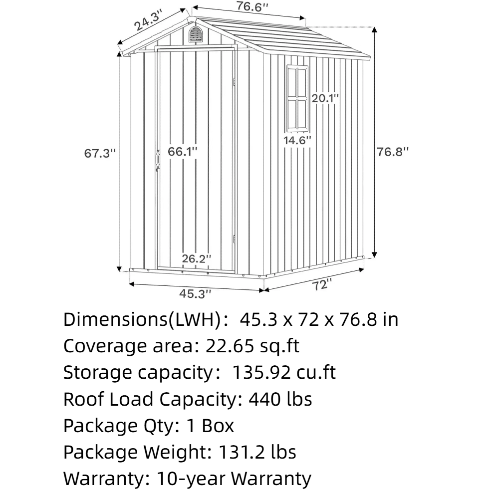Fit-it Small Plastic Storage Shed Series