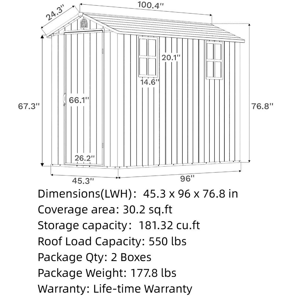 Fit-it Small Plastic Storage Shed Series