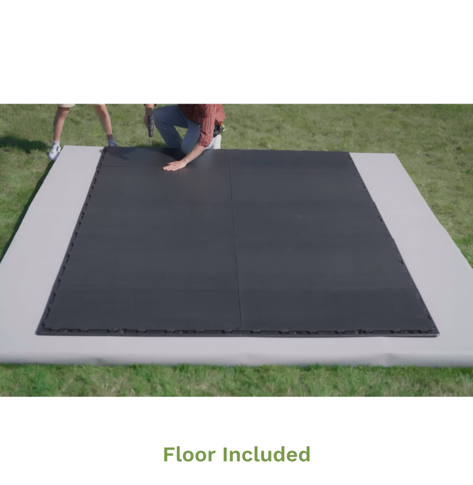 Kick-it 8x6 Plastic Storage Shed with Floor