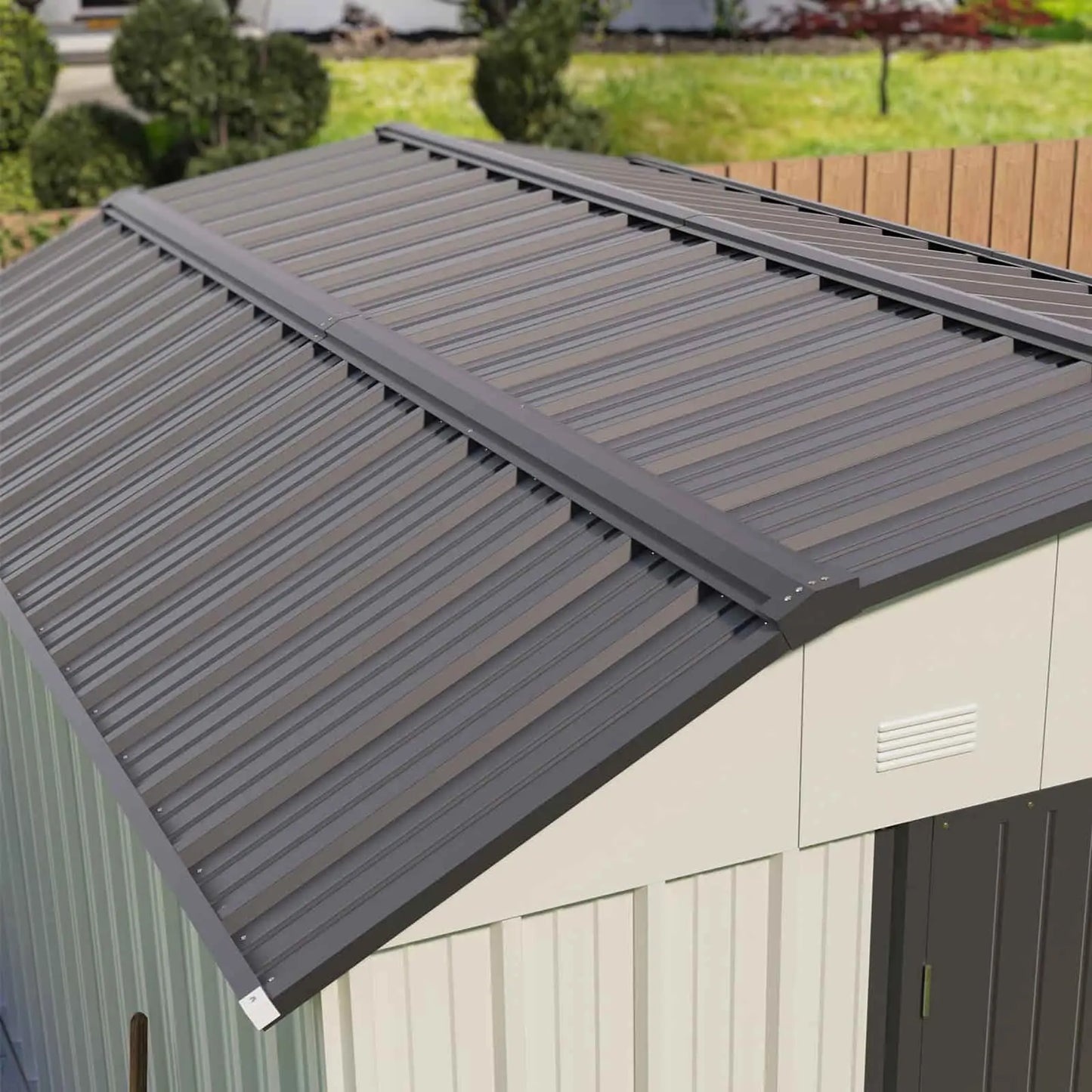 10x12 Barn Style Metal Shed with Gambrel Roof