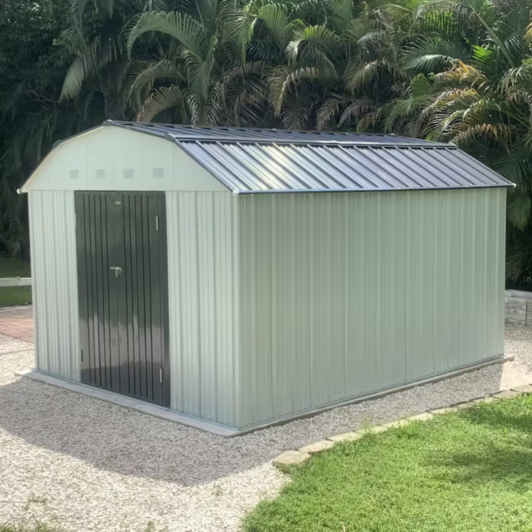 10x12 Barn Style Metal Shed with Gambrel Roof