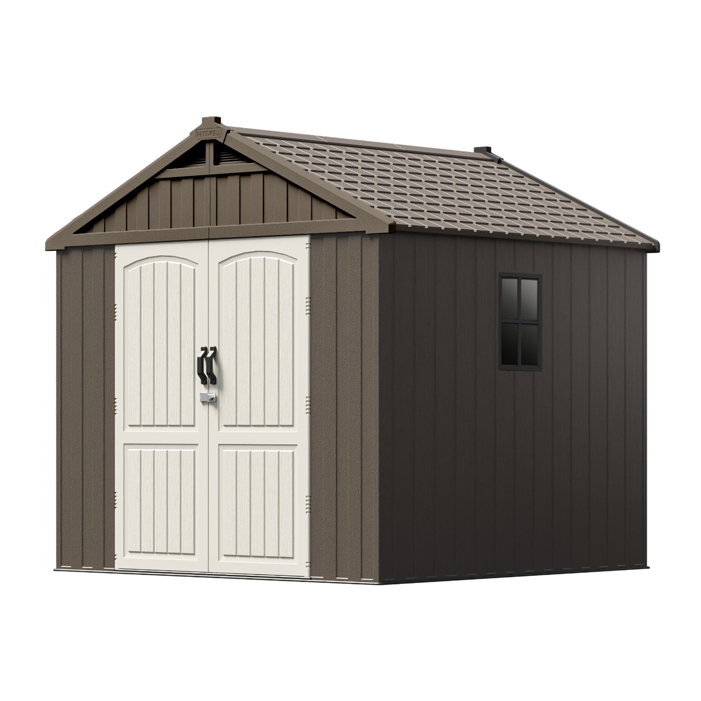 Kick-it Plastic Storage Shed with Floor and Windows