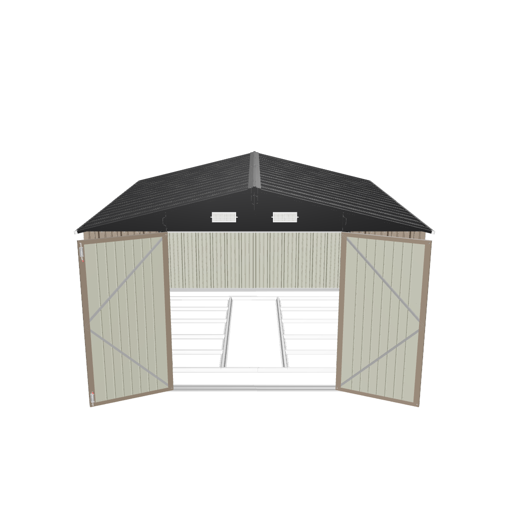 10x10 Metal Storage Shed with Weather-Resistance