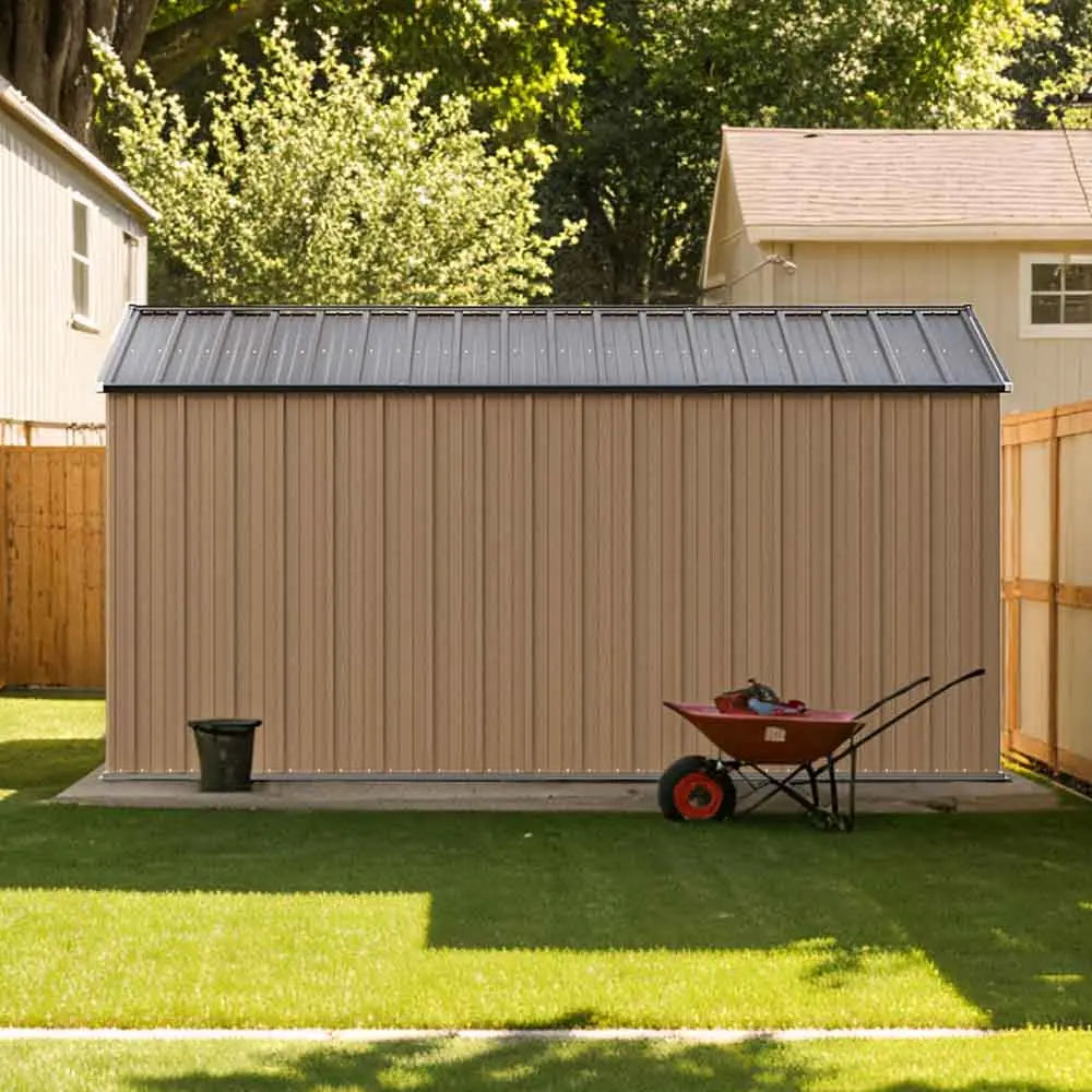 10x12 Metal Shed – Built Tough and Fire-Resistant