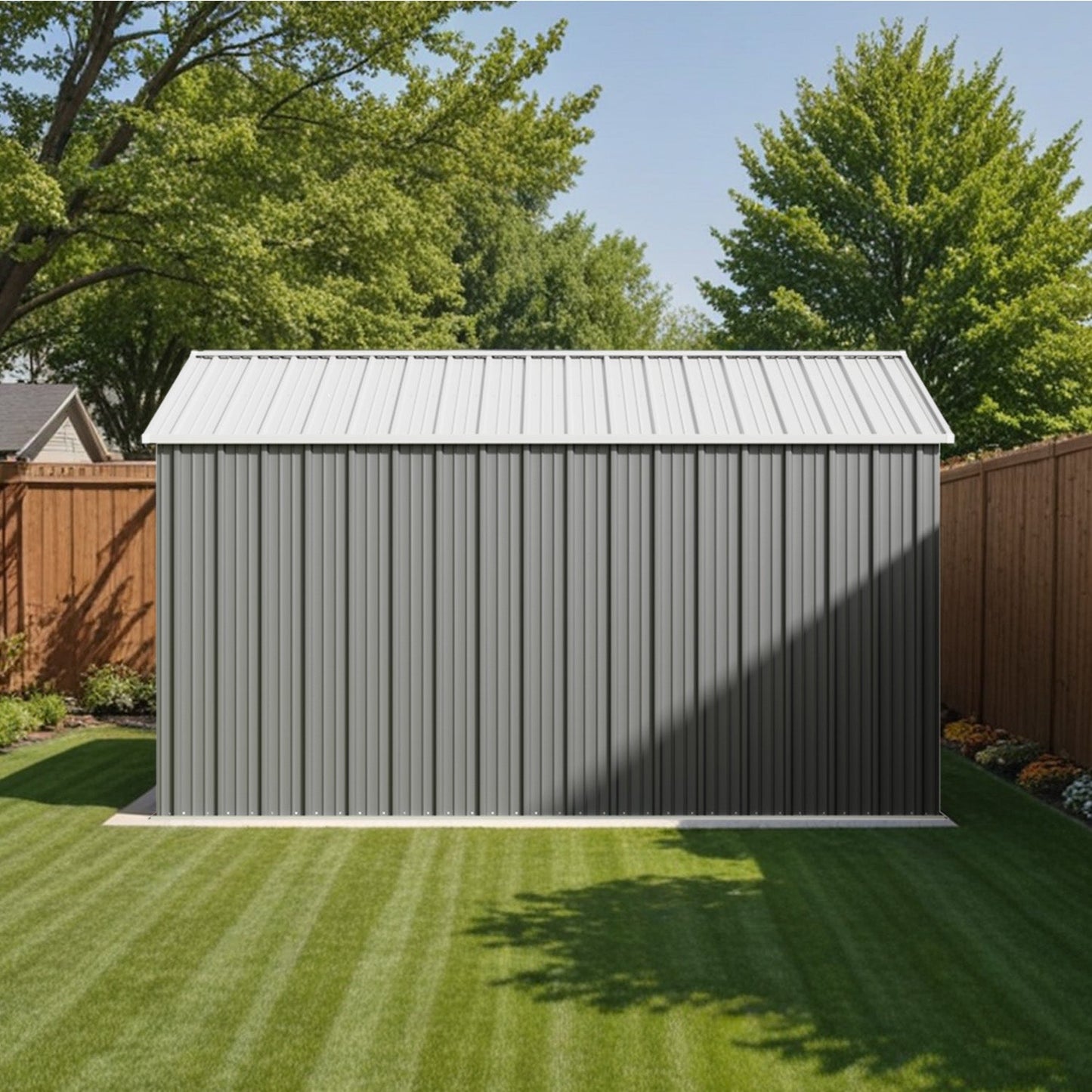 12x12 Large Metal Shed with Weather Resistance