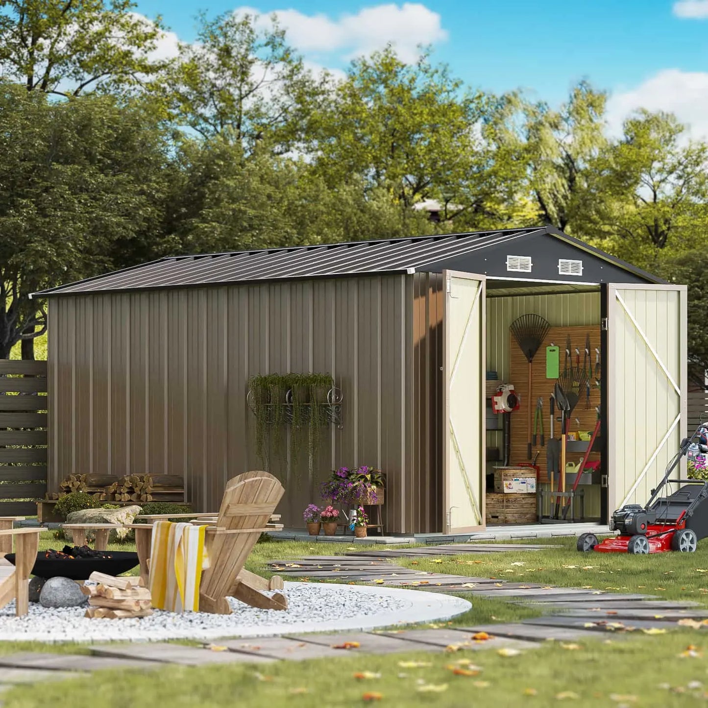 8x12 Metal Storage Shed