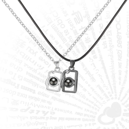 100 Different Language Magnetic Necklaces Camera Shaped