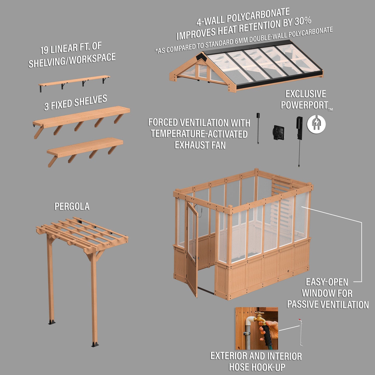 9x6 Bellerose Greenhouse