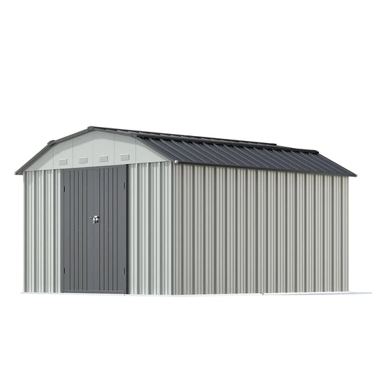 10x12 Barn Style Metal Shed with Gambrel Roof