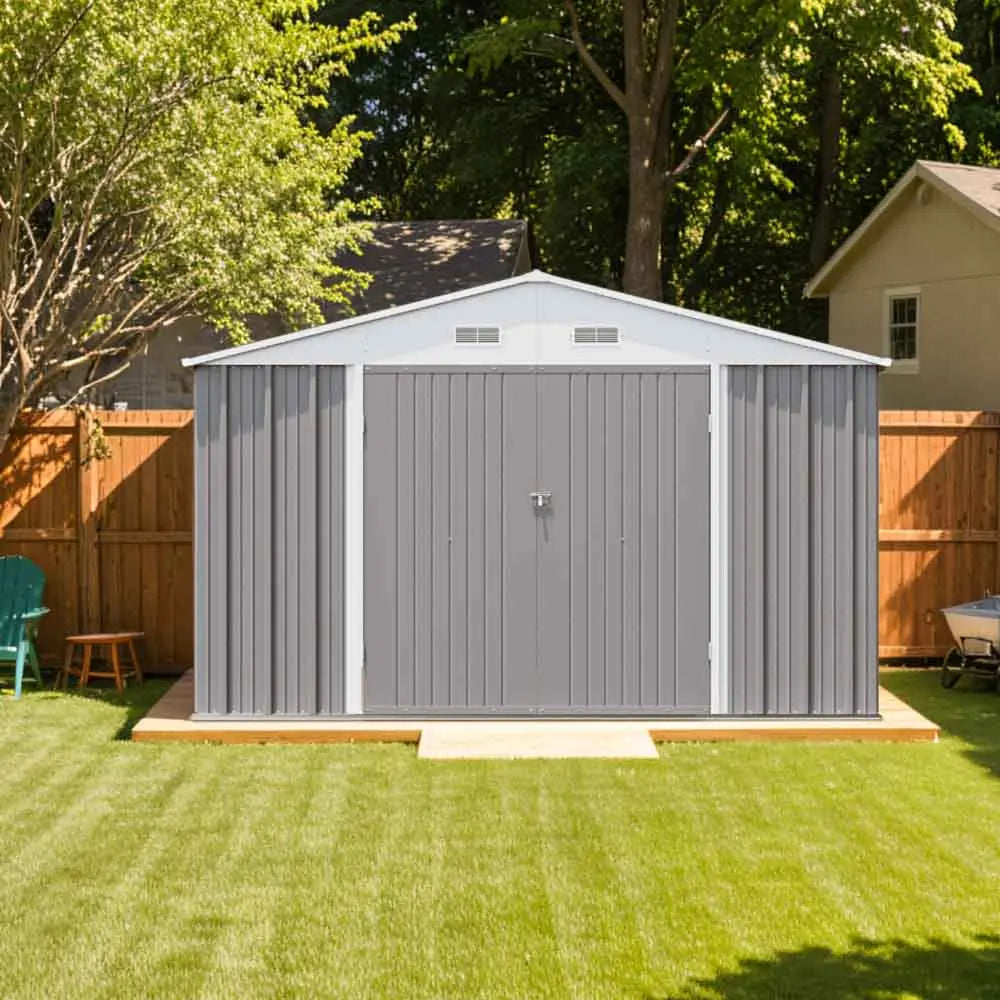10x12 Metal Shed – Built Tough and Fire-Resistant