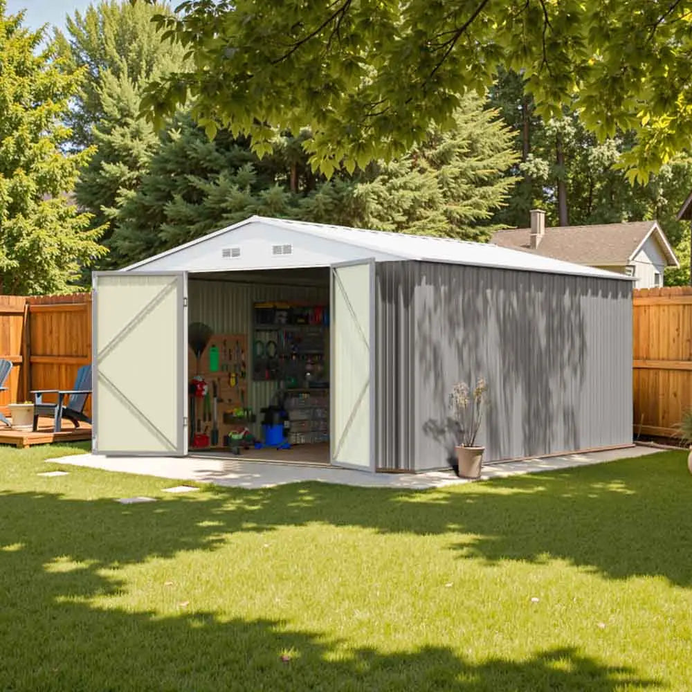 10x12 Metal Shed – Built Tough and Fire-Resistant