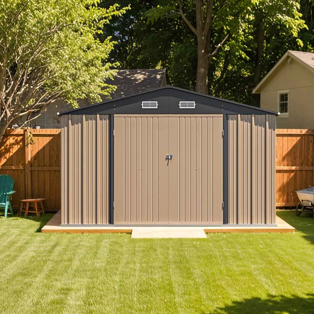 10x12 Metal Shed – Built Tough and Fire-Resistant