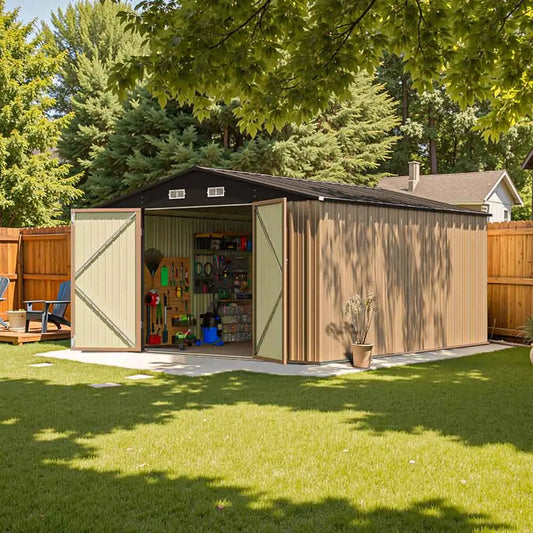 10x12 Metal Shed – Built Tough and Fire-Resistant