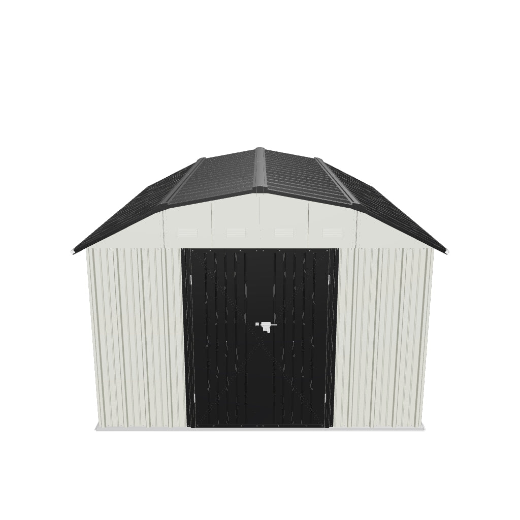 10x12 Barn Style Metal Shed with Gambrel Roof