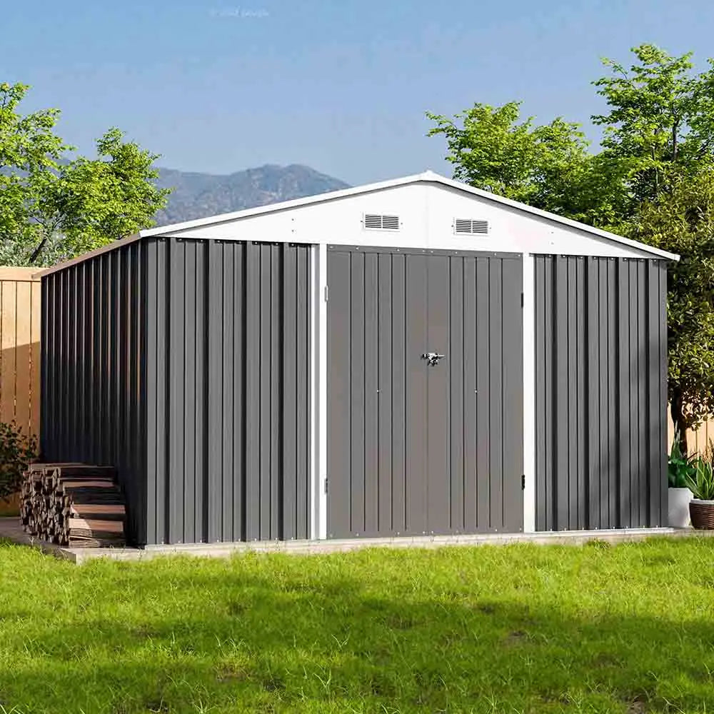 10x8 Metal Shed with Weather Resistance