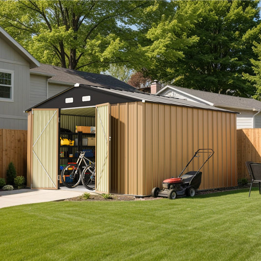 12x12 Large Metal Shed with Weather Resistance