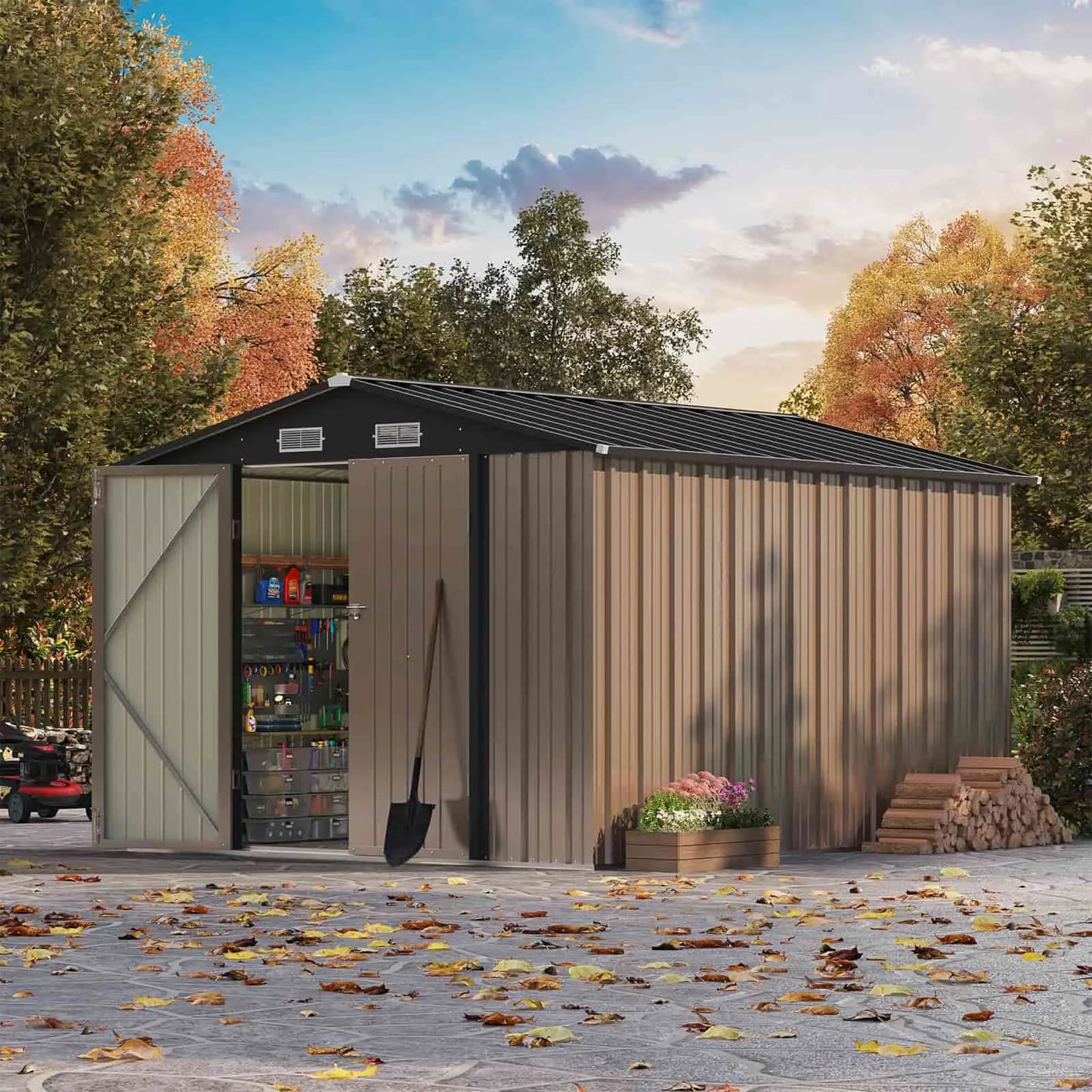 8x12 Metal Storage Shed