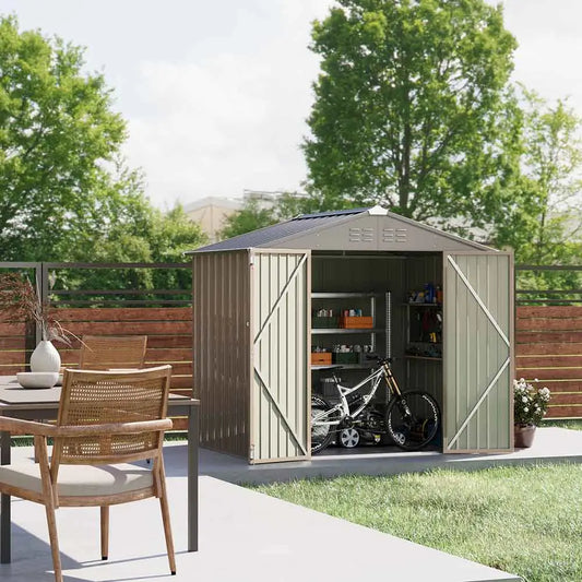 8x6 Metal Shed Pro With Peak Roof