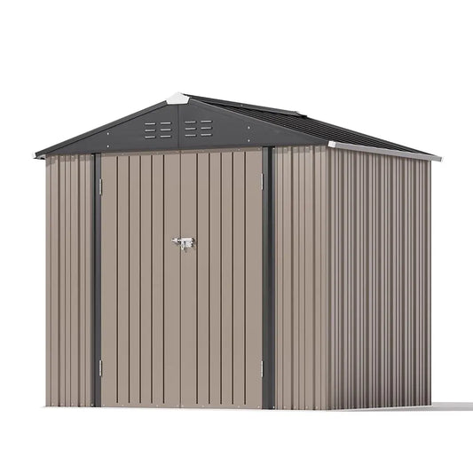 8x6 Metal Shed Pro With Peak Roof