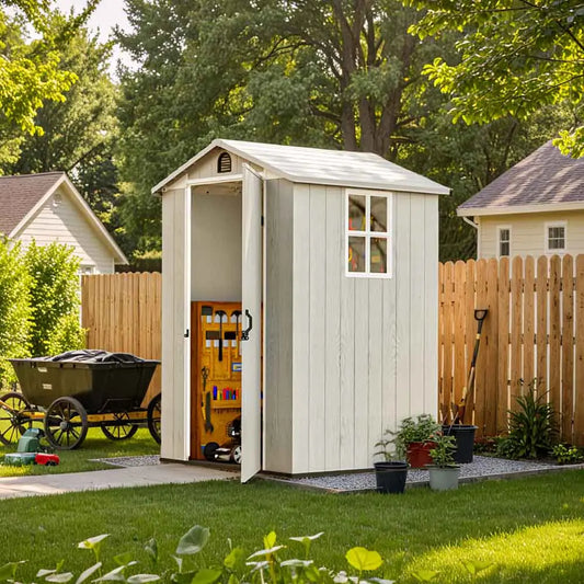 Fit-it 4x4 Plastic Storage Garden Shed