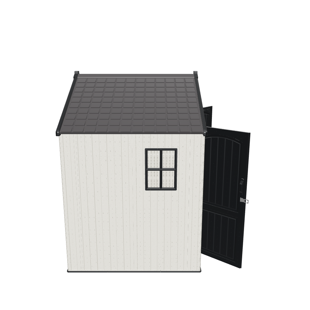 Kick-it 8x6 Plastic Storage Shed with Floor